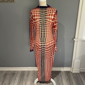 The Curve by Judani long sheer dress NWOT